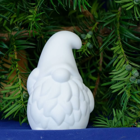 Handgemachte Deko aus Gips - Zwerg mit Knollennase, Rauschebart und Zipfelmütze - Weihnachtsdeko + Geschenkidee