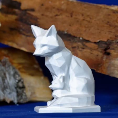 Fuchs mit Jungem - - Geschenkideen aus Gips, Wohnideen aus Gips, Deko aus Gips
