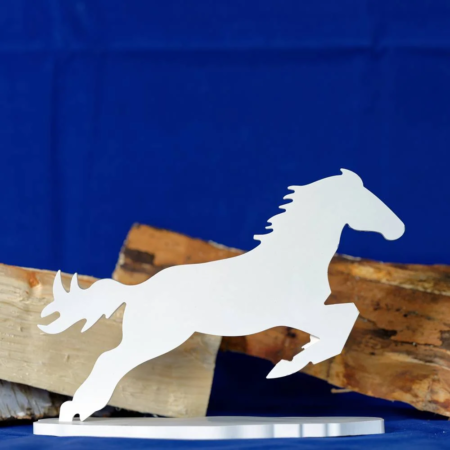 Pferd im Sprung - - Geschenkideen aus Gips, Wohnideen aus Gips, Deko aus Gips